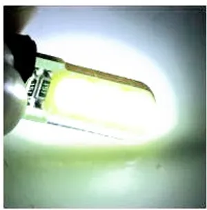 LED Лед Диодни Крушки За Габарит, Т10 W5W, COB 12-Core, 12V, Бяла, Canbus - Error free , Без грешки