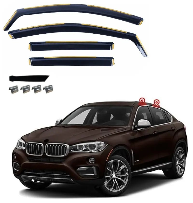 Комплект от 4бр. ветробрани за BMW X6 F16 2014 - 2018 г. - 0