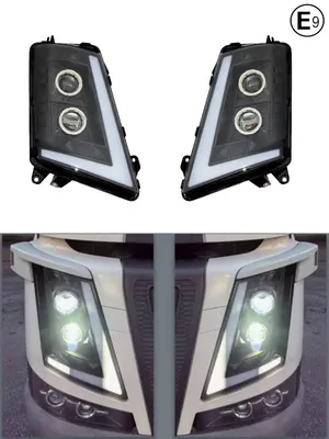 Комплект LED Фарове с къси, дълги и дневни DRL светлини за VOLVO FH4 / FM4 2012+