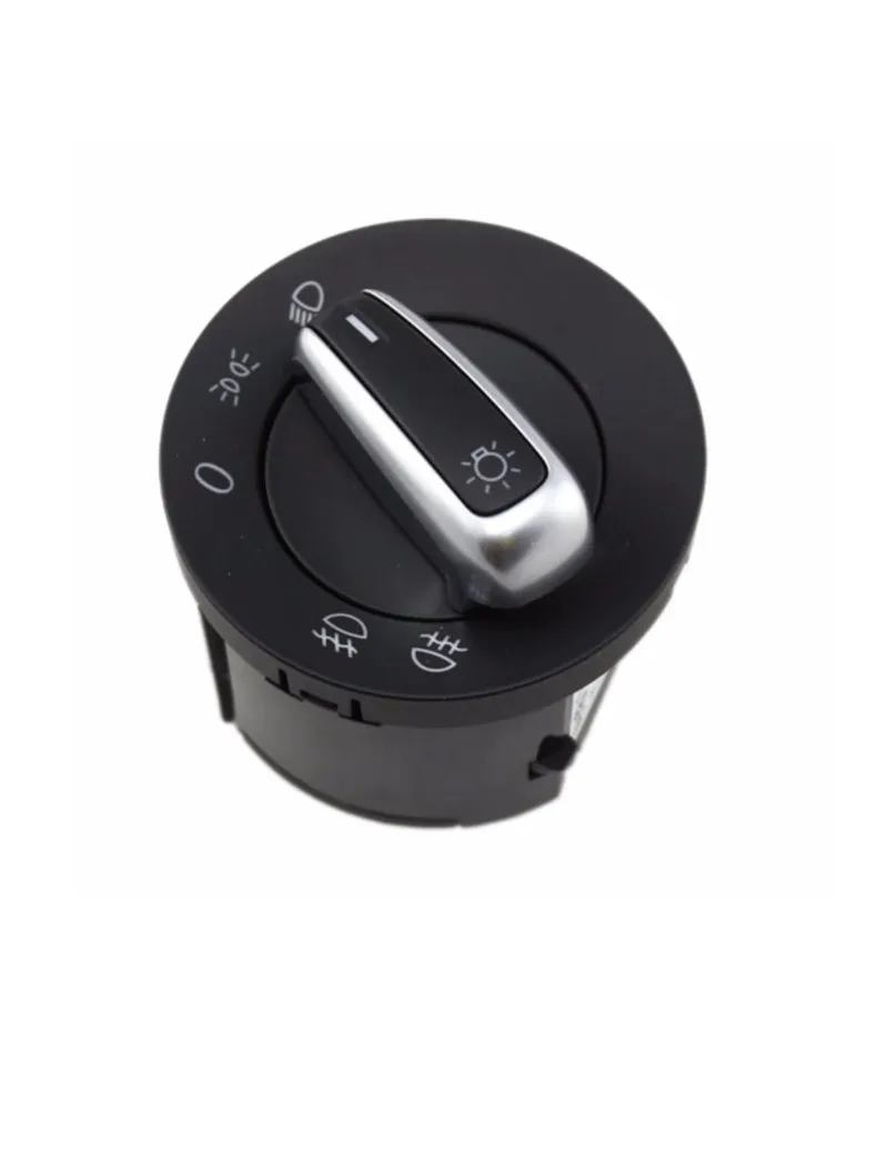 Ключ Бутон За Фарове Светлини VW Golf 5 Passat B6 Голф 5 6 Touran Scirocco Caddy Jetta Хром Без Ауто Функия 3C8941431C 5ND941431A - 0