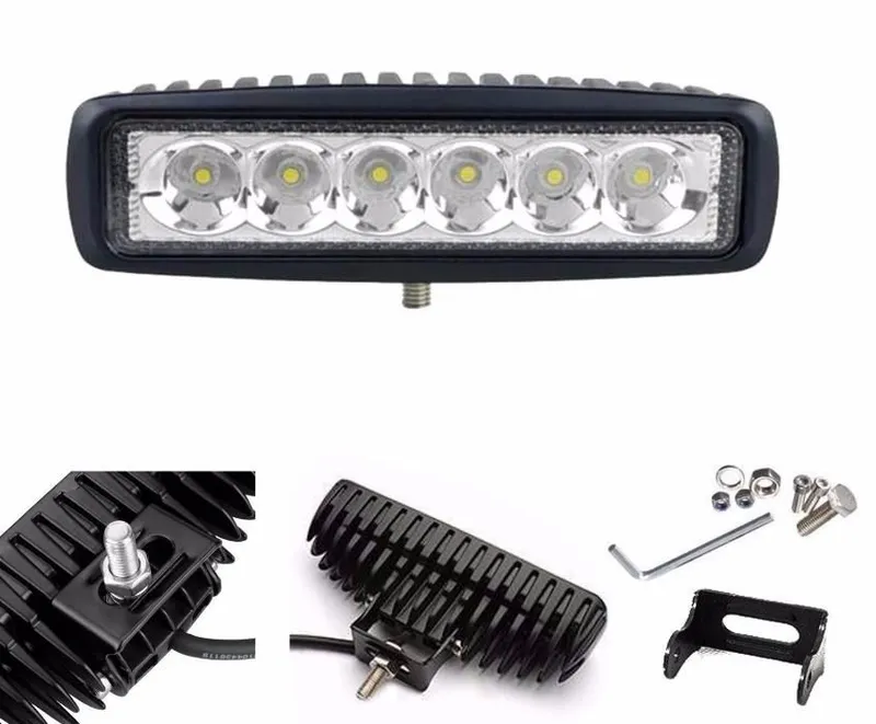 Универсален Лед LED Халоген Фар DRL дневни светлини 12V - 24V за автомобил офроуд бус ван камион - 0