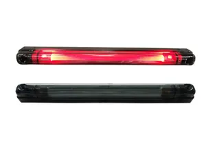 Червен LED габарит/контурна светлина – Опушен 6 Диода 24V 240 mm