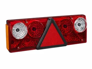 Ляв стоп Schmitz с мигач, задна светлина, стоп, светлина за мъгла и триъгълен рефлектор, 420 x 140 x 80 mm, 12-24V, ОЕМ 1098645