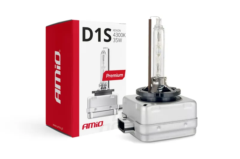 Ксенонова крушка HID D1S 35W 4300K 12V Amio Premium - 0