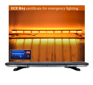 12V 24V LED Диодна Аварийна Сигнална Лампа Буркан 123 см 162W 16 режина Бяло Стъкло За Пътна Помощ Платформа Снегорин и др.