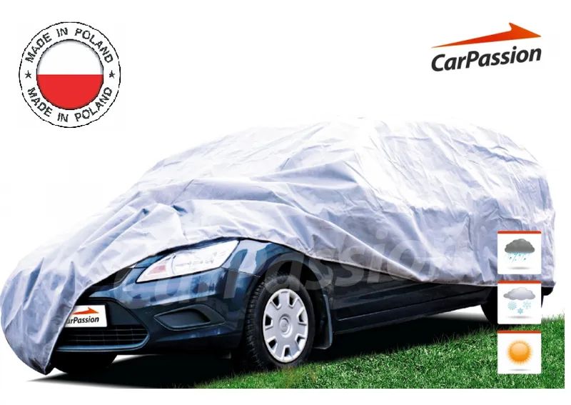Водоустойчиво висококачествено покривало Perfect за SUV ван размер L Л 465 cm x 145 cm сив CarPassion - 0