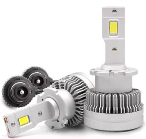 Комплект от 2 броя LED диодни крушки D2S за xenon 12-24V 50000lm Canbus без грешки 6000K
