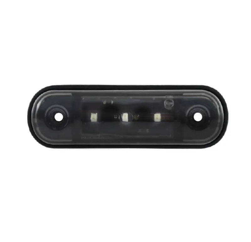 Червена LED Габаритна светлина / Маркер - Опушен 3 диода 12V-24V - 0