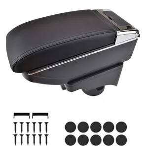Подлакътник барче за VW Golf V MK5, VI MK6, VW Jetta V MK5 - Еко кожа – Черен