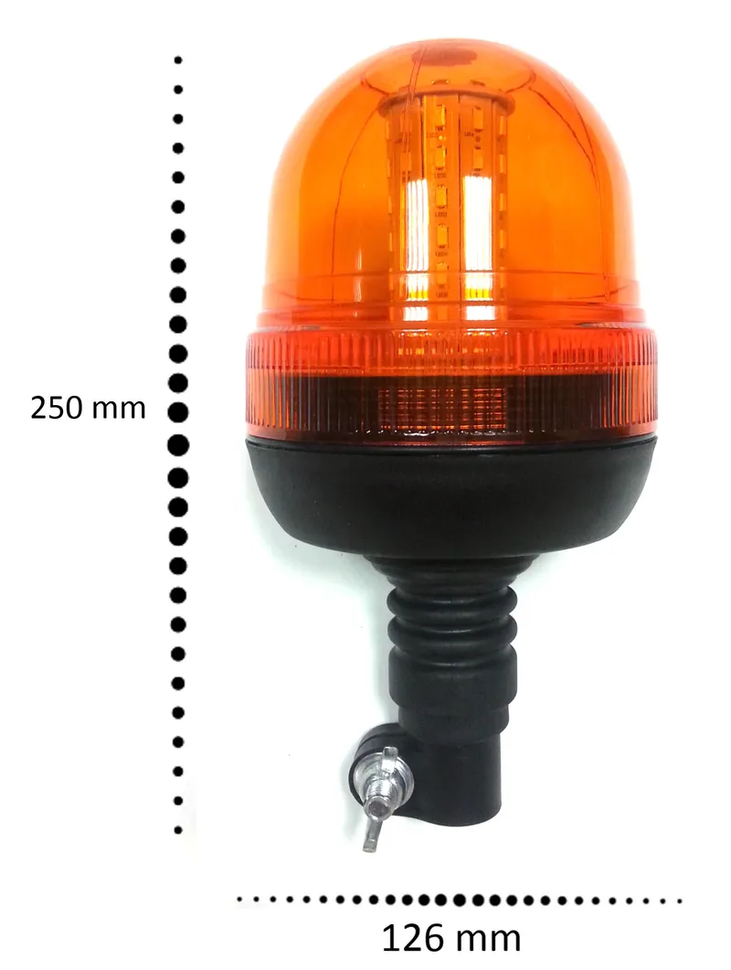 LED Аварийна/сигнална лампа Маяк буркан 12/24V MAR708 - 0