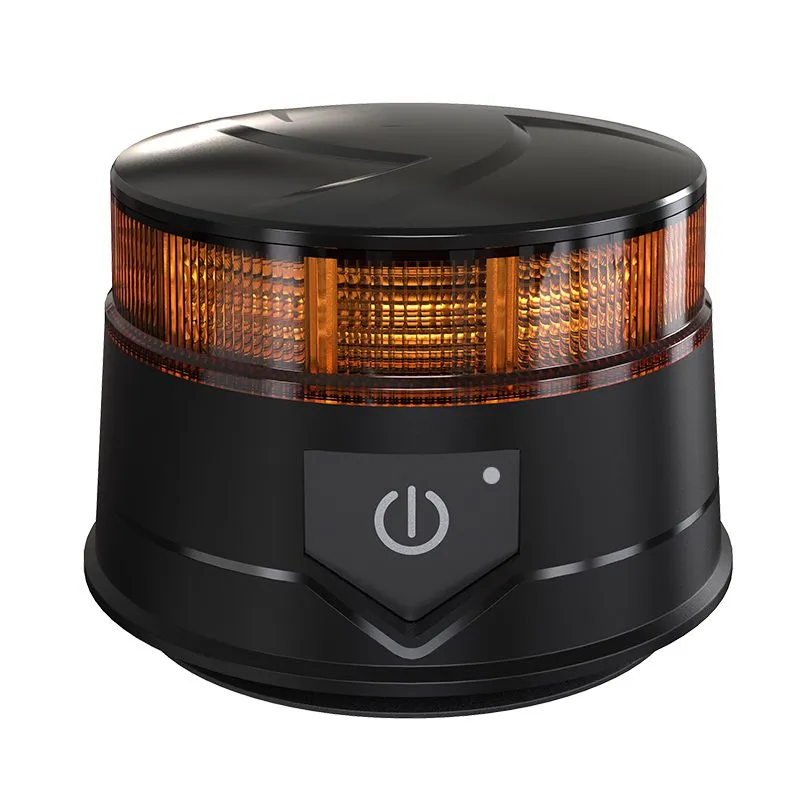 14W LED Безжична Диодна Въртяща се Сигнална Аварийна Лампа Маяк Буркан с Магнит и Вендуза за Пътна Помощ Платформа и др.12V - 24V - 0