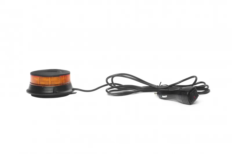 19W LED Диодна Въртяща се Сигнална Аварийна Лампа Маяк Буркан за Пътна Помощ Платформа 12V - 24V с магнит - 0