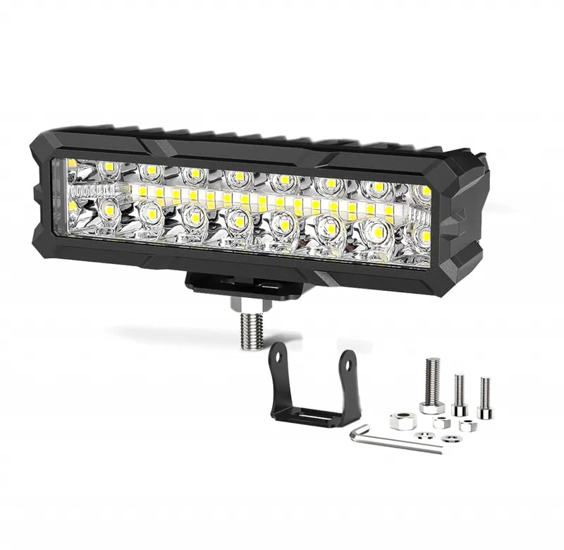 15.5 cm 93W Диоден Прожектор Супер Мощен Халоген Led Bar Лед Бар Бяла Комбиниранa Светлина 12V - 24V За АТВ SUF Джип 4х Offroad Камион - 0