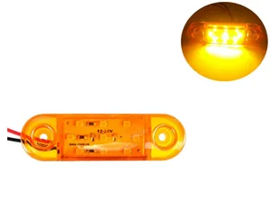 Светодиоден Габарит жълта / оранжеа светлина 9 LED за бус ван ремарке каравана платформа 12V