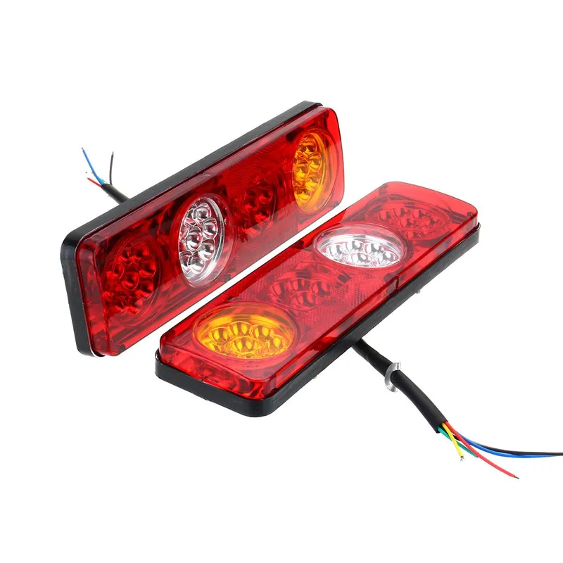 Комплект LED стопове мигач задна светлина 12V за камион, бус, ТИР, ремарке - 0