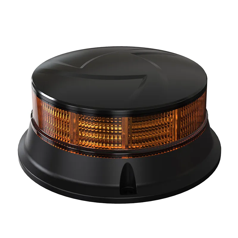 19W LED Диодна Въртяща се Сигнална Аварийна Лампа Маяк Буркан за Пътна Помощ Платформа 12V - 24V - 0
