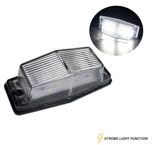 LED Лед Диоден Бял Габарит Мигаща светлина 12 Диода 12V - 24V За Камион Трактор Багер Селскостопански Машини и др.