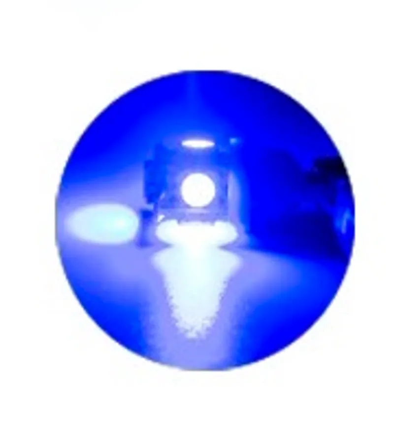 LED Лед Диодна Крушка Крушки За Габарит, Т10 W5W, 5 SMD, 12V, Синя - 0