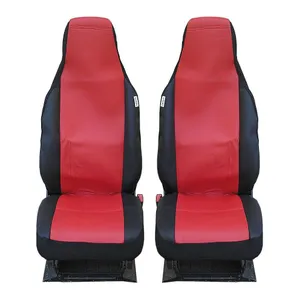 Калъфи за предни седалки Flexzon за Toyota Aygo, Citroen C1, Peugeot 107, Текстил, Червени