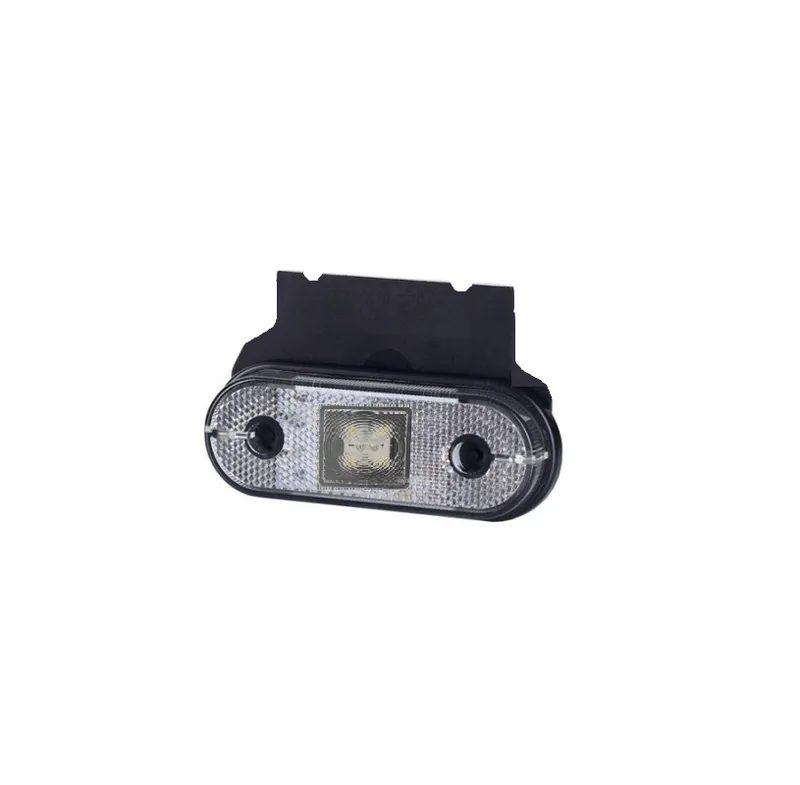 LED ЛЕД Светодиоден Водоустойчив Бял Габарит Маркер Токос 12 - 24V за камион бус ван пикап ремарке каравана платформа и др. 120 x 46 mm - 0