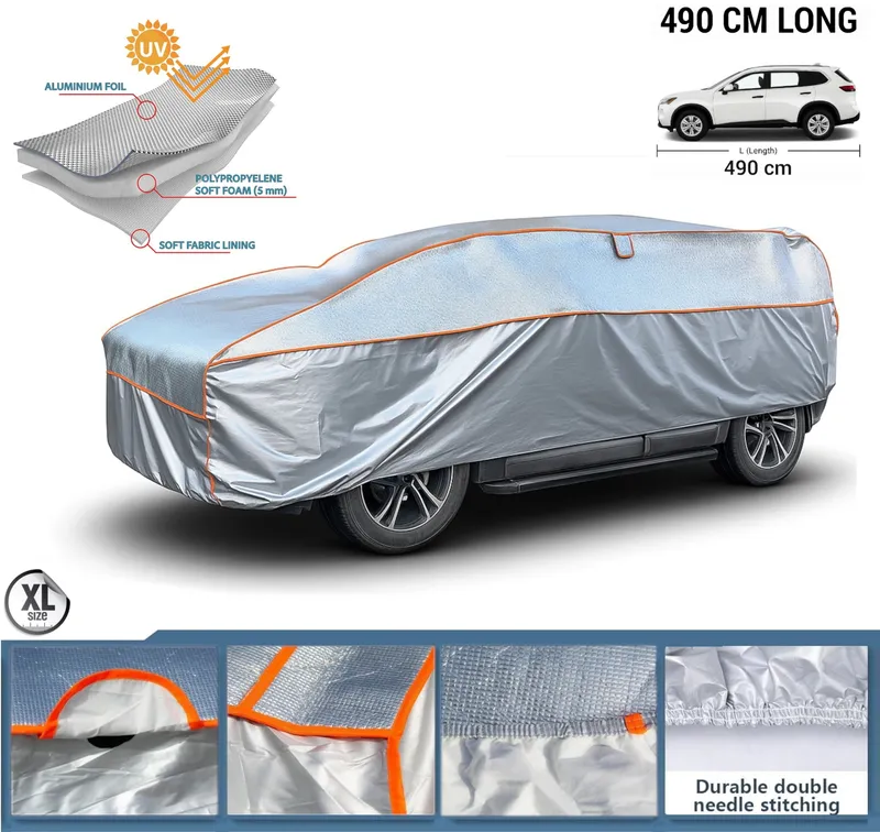 Покривало Против Градушка за SUV/Джип размер XL с дължина 490x178x120 см – 5мм Защита от Градушка, Дъжд, Сняг и UV Лъчи - 0