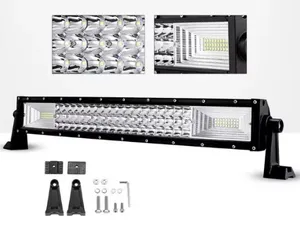 55 См 324W Мощен 7D 7Д Led Bar Лед Диоден Бар Прожектор с комбинирана бяла светлина 12V 24V