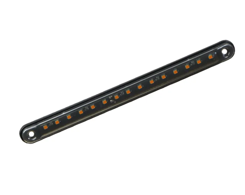 Жълт LED габарит / маркер – Опушен 15 Диода 12V-24V 240 mm - 0
