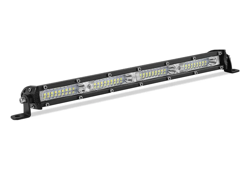 33.2 См 108W Едноредов Мощен Диоден LED Лед Бар 36 Led Ултра Тънък Халоген Лампа Прожектор 12V 24V АТВ, Джип 4х4 Offroad Камион и др. - 0