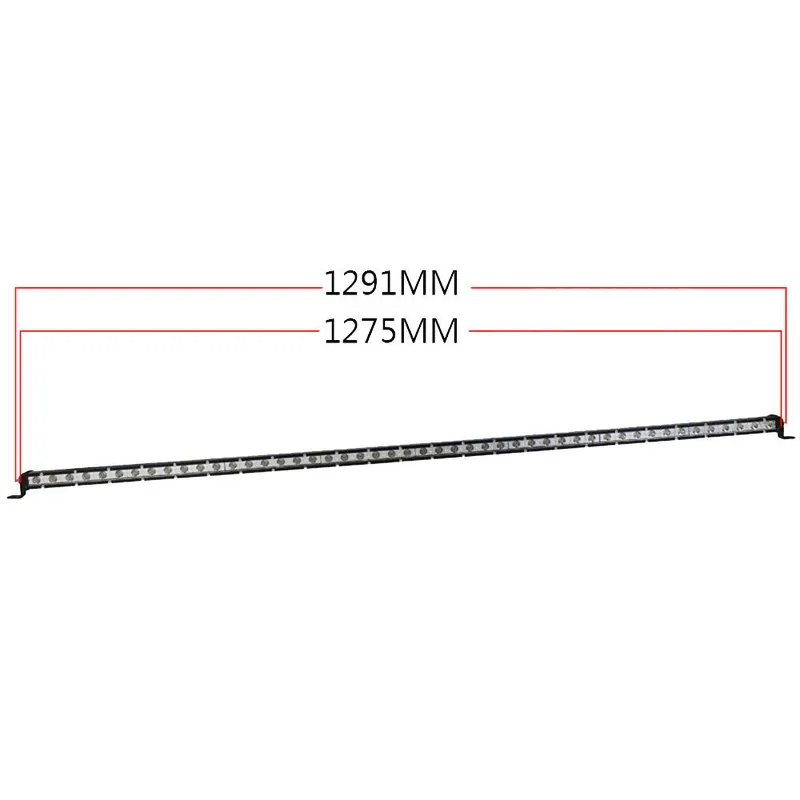 129см 144W Slim Слим Едноредов Мощен Led Bar Лед Диоден Бар Прожектор 12-24V - 1