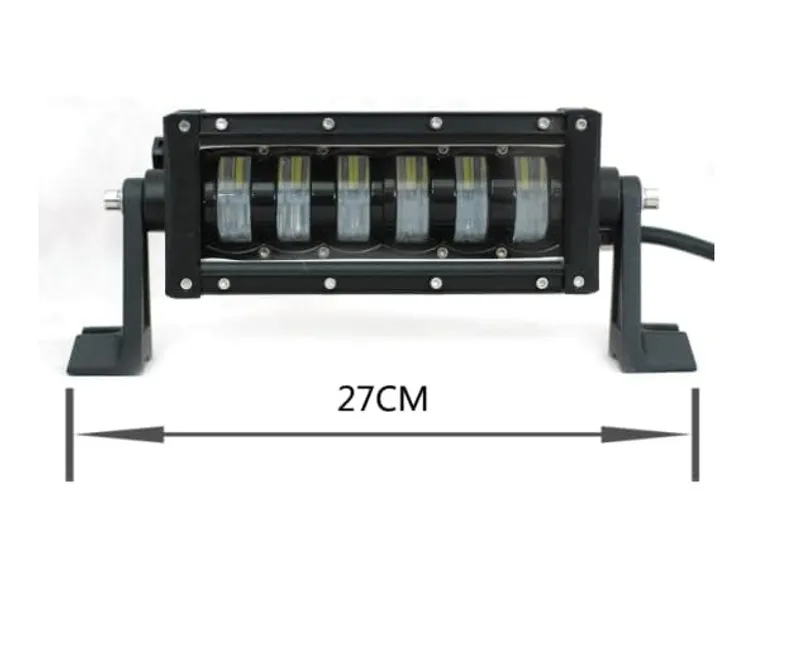 9D 27 СМ Led Bar Лед Бар Hi/Lo Къси Дълги Водоустойчив Удароустойчив 12V 24V 3840 LМ 48W С Лупи Off-Road Лед Бар За Джип ATV - 1