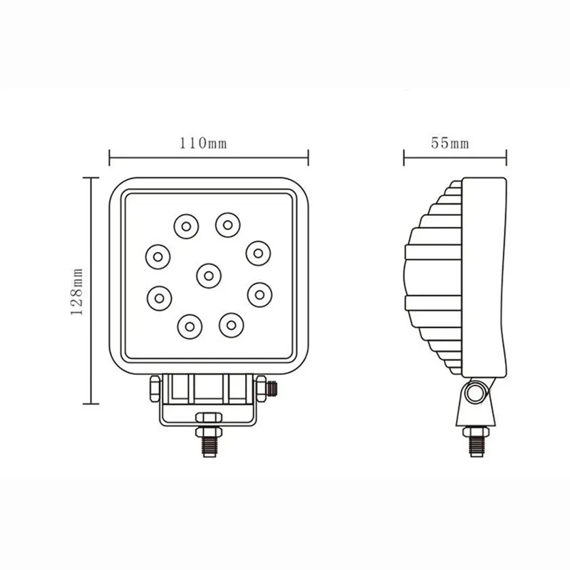9 LED 27W Халоген Водоустойчива Светлина Работна Лампа 10-30V за Ролбар АТВ, Джип - 1