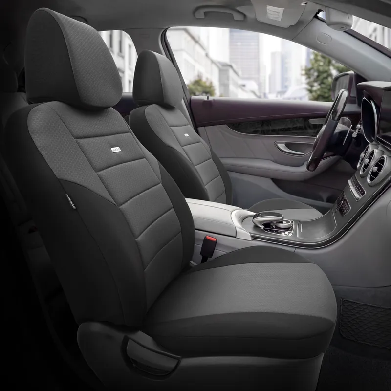 Комплект Тапицерия SelectedFit One Design by OTOM текстил – Черно-Сива, за Предни и Задни Седалки - 1