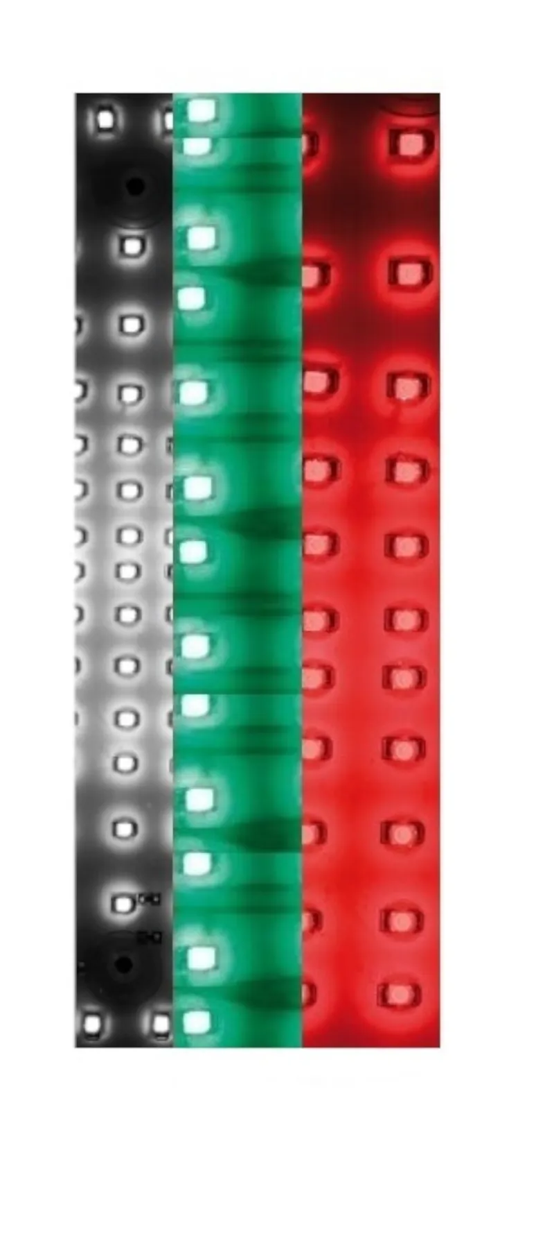 Диоден светещ кръст бяло-зелено-червено BG Bulgaria флаг знаме България 84 LED ЛЕД 12V 24V 245 x 200 mm - 1