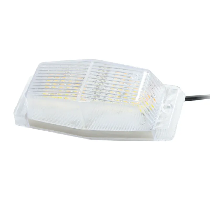 Стационарна LED Габаритна лампа с 2 светлини - Жълто/Бяло 24 диода 24V - 1