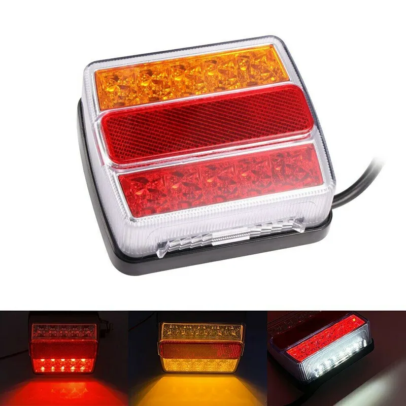 Комплект LED Диодни Стопове 12V с Магнит и Окабеляване, 5 Функции, за Ремаркета, Колесари, Платформи, МПС - 1