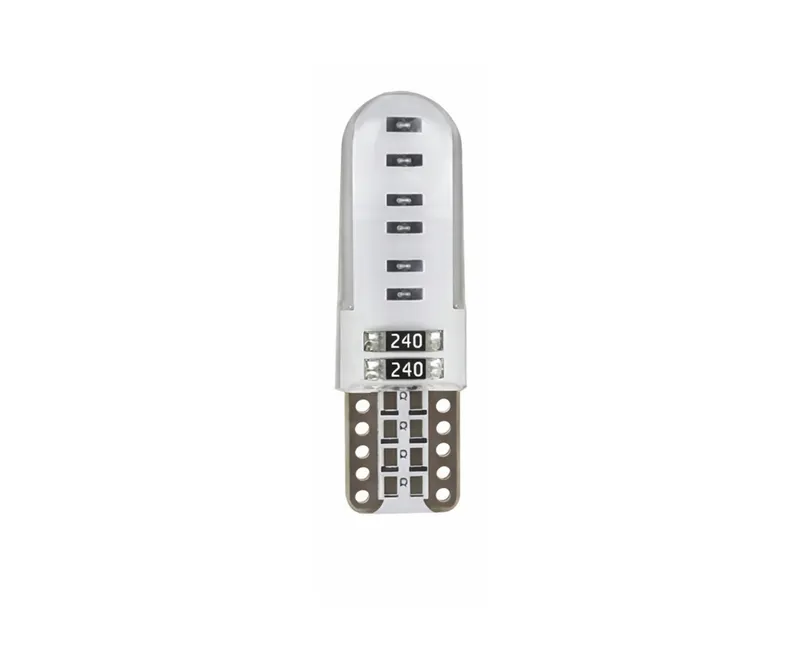 Комплект 2 бр. LED крушки T10 W5W, синя светлина, CANBUS, Silica LED, 12V - блистер - 1