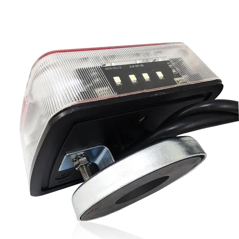 12V LED стопове пет функции за ремаркета и колесари с магнит кабел - 1