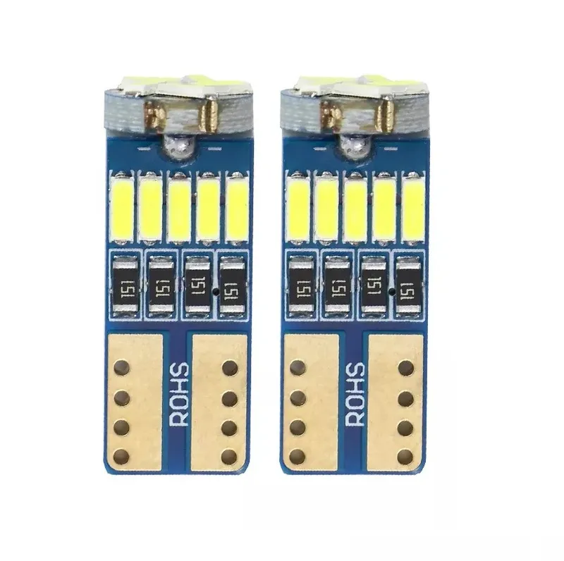 Комплект от 2 броя T10 Led крушки 15 SMD светодиода W5W 12V бяла светлина в блистер - 1