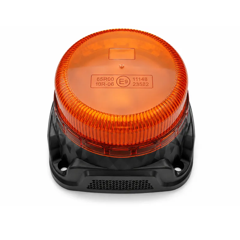 Оранжева LED аварийна лампа със зумер за заден ход, 14.5W, 9 режима, 97 dB, E-Mark E9, ECE R65/R10, IP67, 12–24V - 1