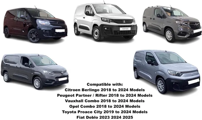 Комплект от 2бр. ветробрани за Peugeot Partner / Citroen Berlingo / Toyota Proace City / Opel Combo след 2018 - 1
