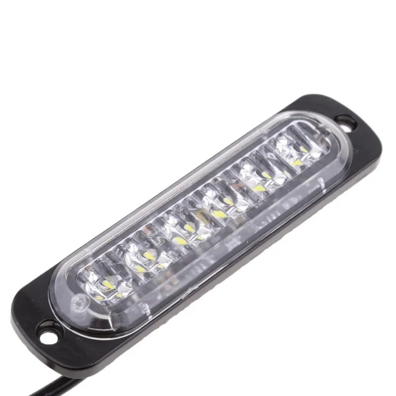 LED Лед Диоден 12-24V Габарит Маркер Токос за камион бус ван каравана платформа кемпер бял 112 x 29mm - 1