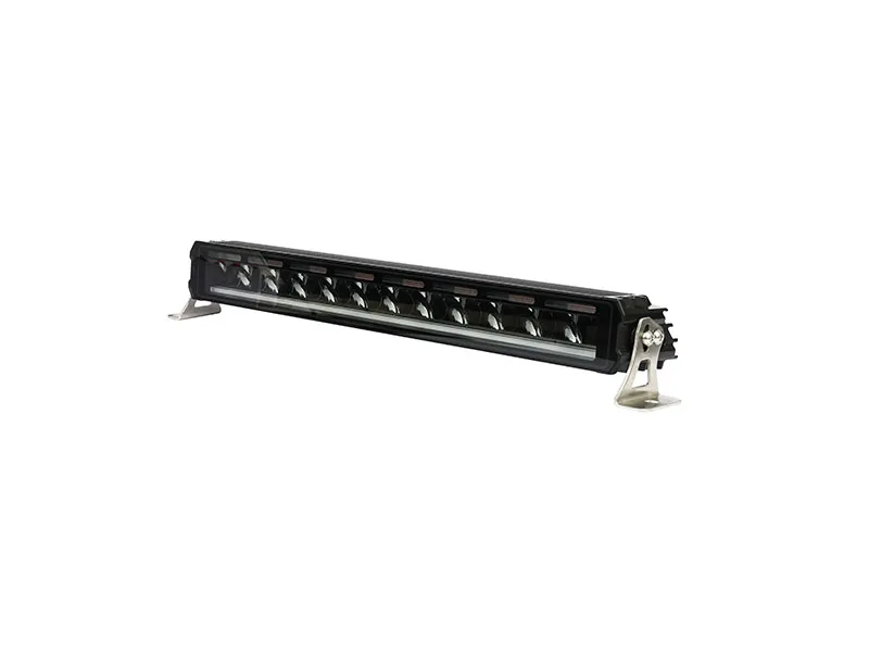 58.5 cm / 23 Инча 12V - 24V Висококачествен Led Bar Лед Бар Диоден Прожектор с бяла DRL габаритна светлина и оранжева аварийна блиц 7800LM - 1