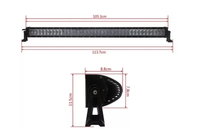 105См 240W Мощен 4D 4Д Епистар Led Bar Лед Диоден Бар Прожектор 12V 24V 14400 Лумена - 1
