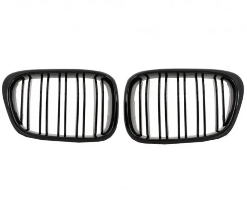 Двойни Бъбреци Решетки За BMW E39 1995 - 2003г. Черен Гланц Лак - 1