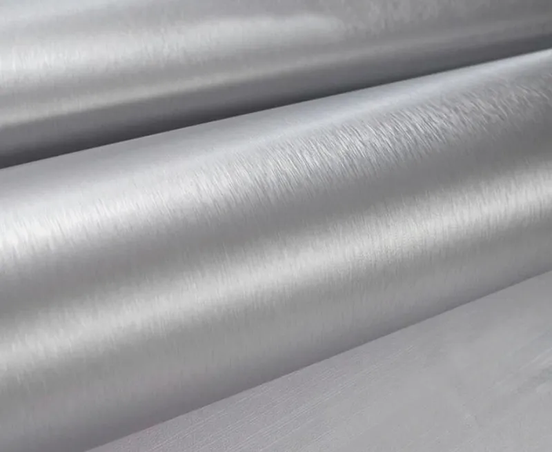 Професионално декоративно автомобилно фолио Brushed Silver 1.52 x 18M - 1