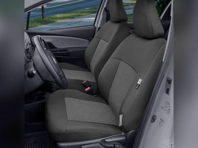 Пълен Комплект Тапицерия Kegel за предни+задни седалки на Toyota Yaris Mk3 2011-2019 Черна Текстил - 1