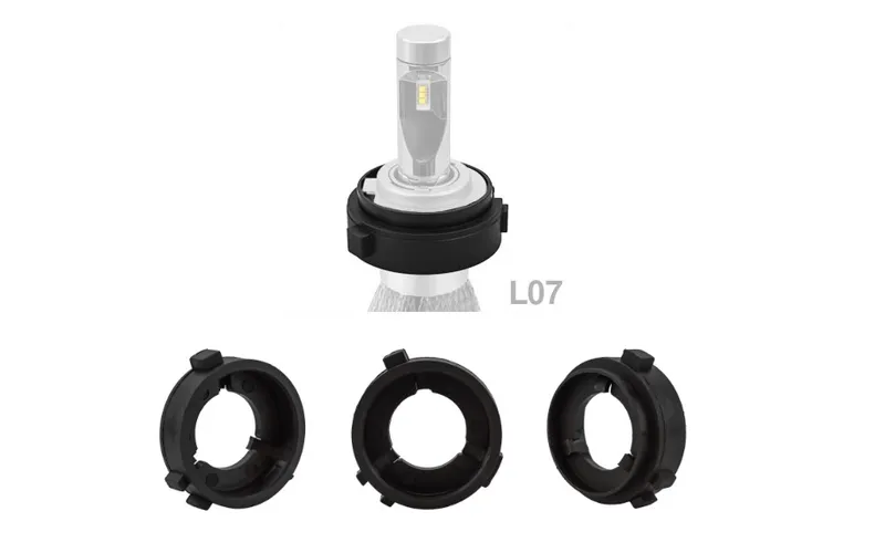 Комплект от 2 броя Адаптери за LED крушки H7 за Фолксваген Volkswagen VW Голф 6 Golf 6 VI, Пасат Passat - 1