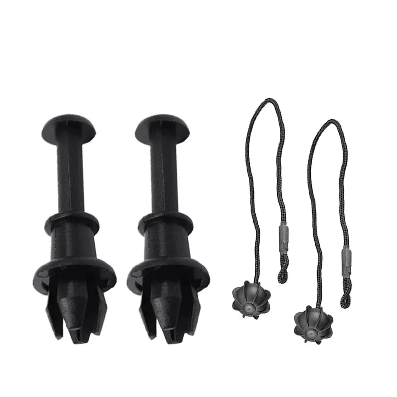 Комплект 2 бр. OEM Щипки / Пинове с Въже за кора на багажник - AUDI, SEAT, SKODA, VW - 1