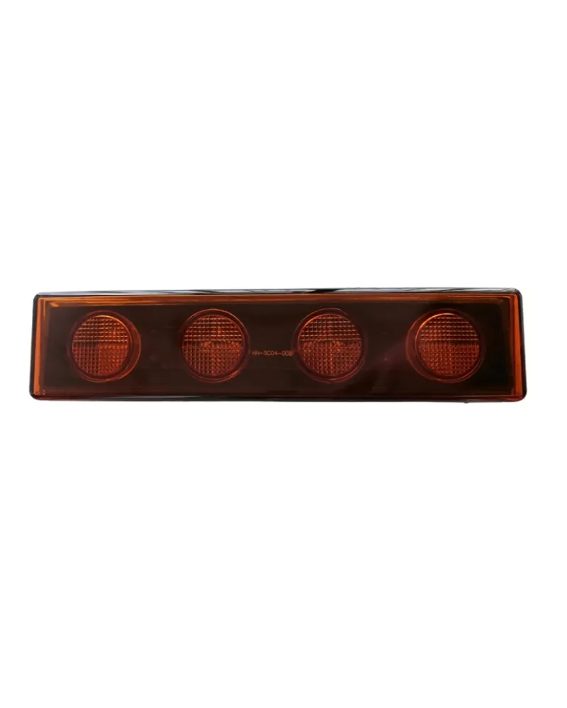 1бр Оранжев преден габарит LED сенник маркер за Скания Scania - 180mm x 40 mm с букса - 1