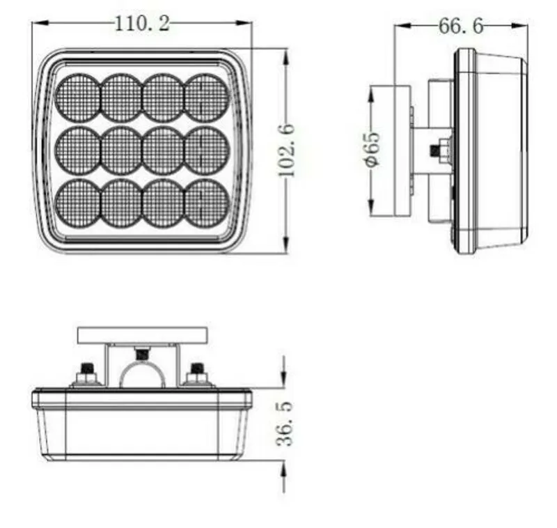 LED Аварийна Светлина Безжични Wireless светлини Mагнит 12v 24v Оранжеви Блиц Мигаща Светлина - 1